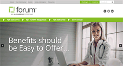 Desktop Screenshot of forumbenefits.com